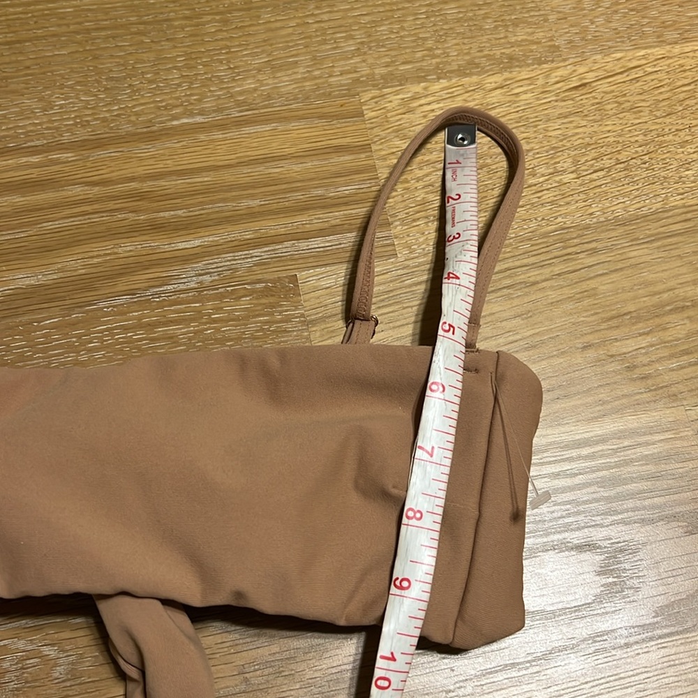 Montce Women's Tan swim bikini top size S NWOT - Picture 8 of 8